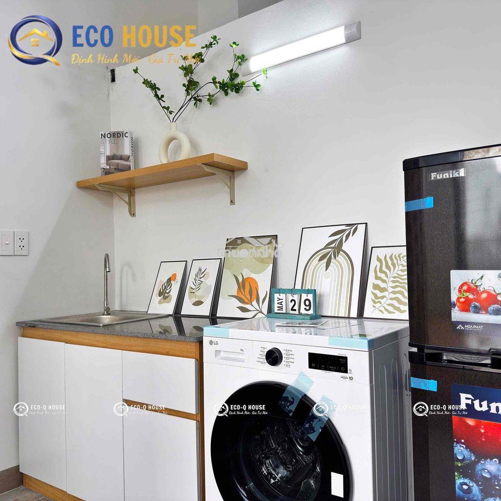 Studio mới 100% | ban công | 35m2 | tân quý, gần aeon tân phú, từ 4600 - 4