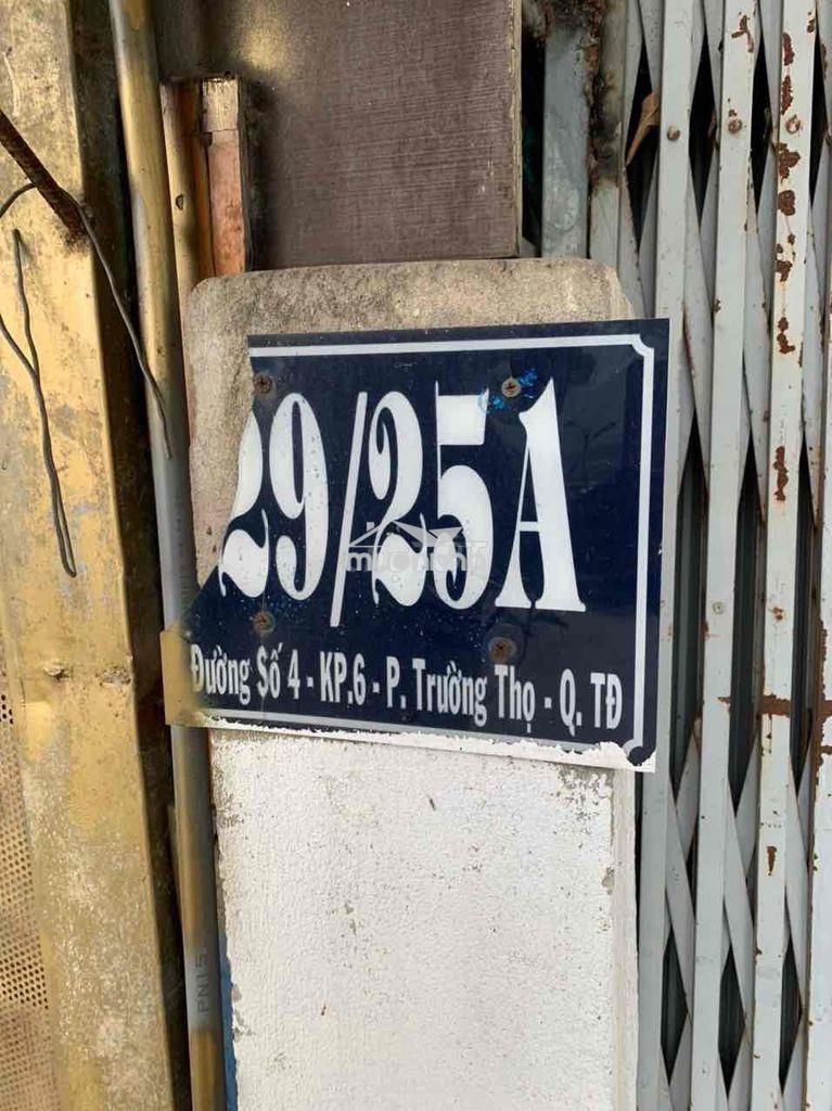 Cho thuê nhà nguyên căn gần ngã 4 bình thái- đặng văn bi
