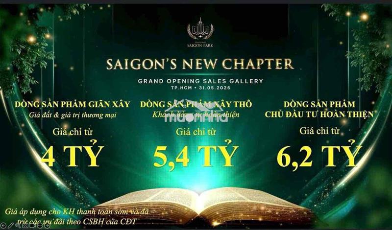 Bán khu siêu đô thị sài gòn park hóc môn