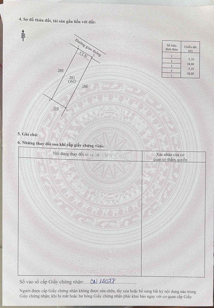 Bán đất sát sân bay long thành 5.1x18 - 2tỷ6 - 4