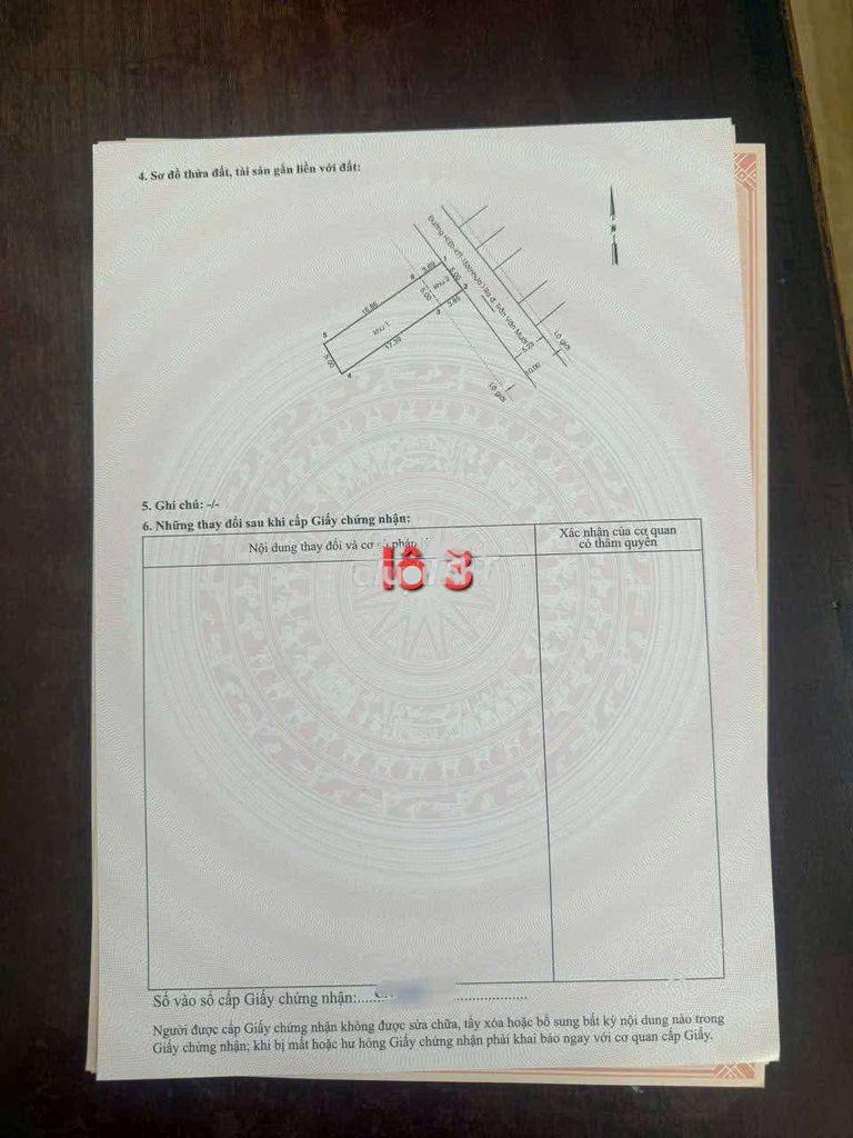 Bán đất thổ cư . mt đừơng nhựa 6m . dân cư đông . an ninh tốt - 3
