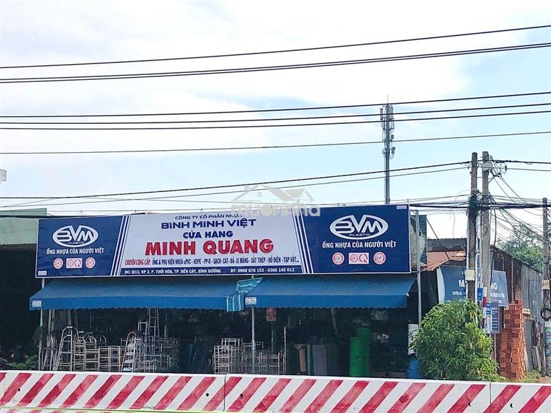 Cho thuê mặt bằng lô góc, mặt tiền quốc lộ 13, gần cổng phụ mỹ phước 3