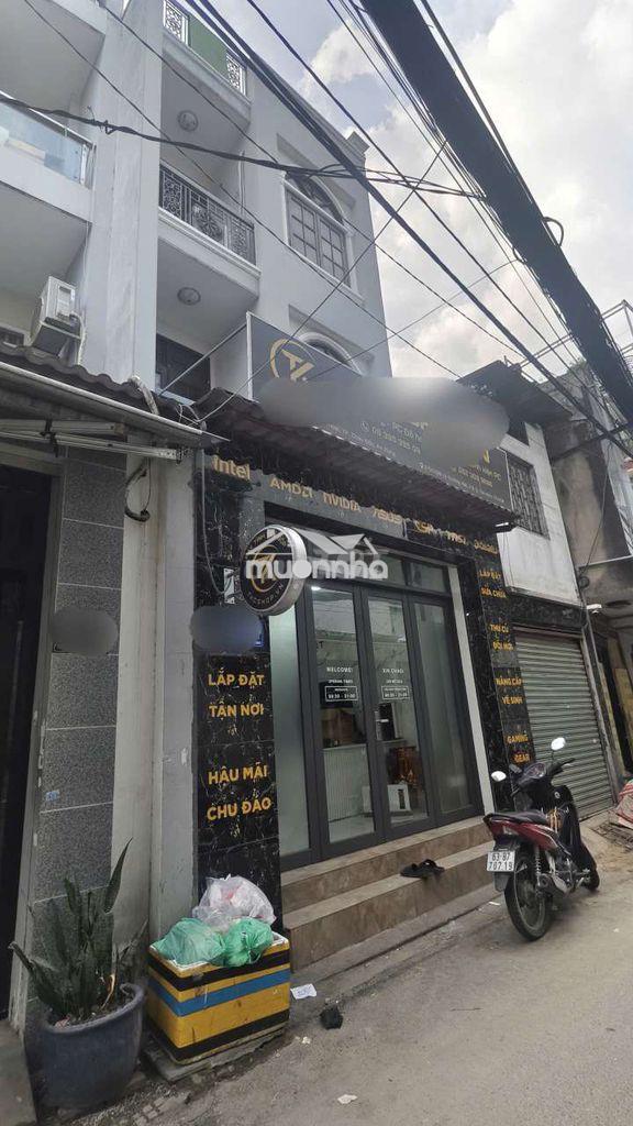 Cho thuê nhà hẻm 6m 373 lý thuòng kiệt 4 x14 2 lầu 4pn