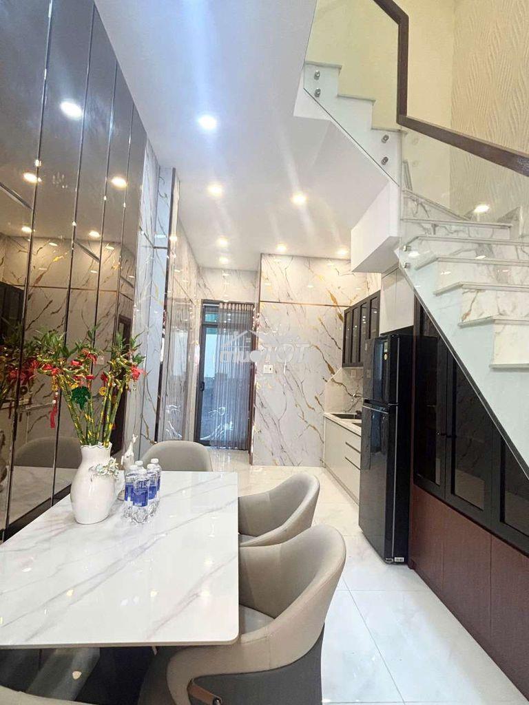 Bán nhà 4 tầng hẻm xe hơi đầy đủ nội thất mai xuân thưởng phường 6 q6 - 2