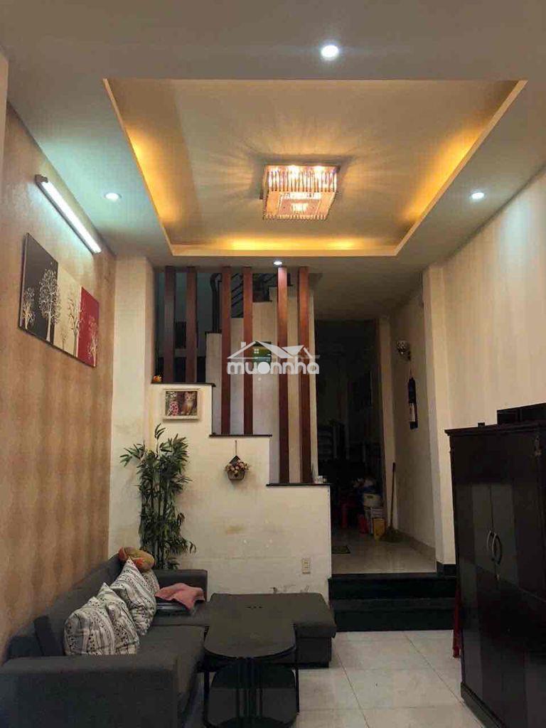 Cho thuê nhà hẻm 8m thông 3,5x14 1 trệt 2 lầu st 4pn 3wc full nt - 2