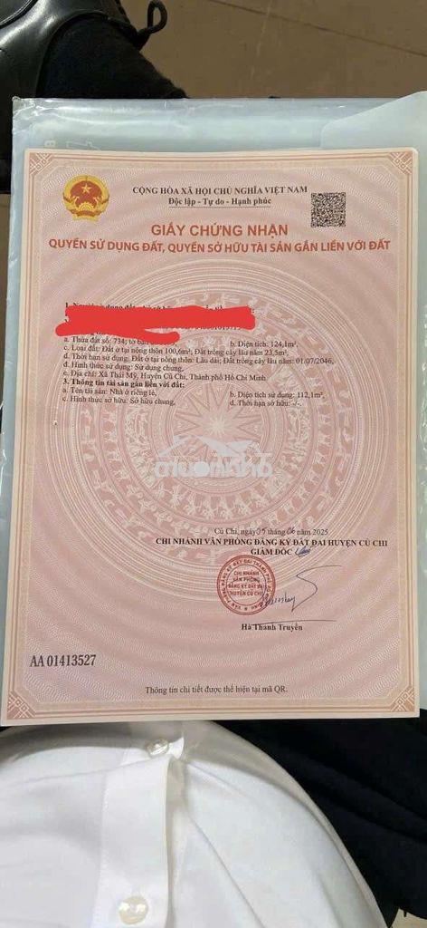 Nhà lầu hoàn công tại củ chi 