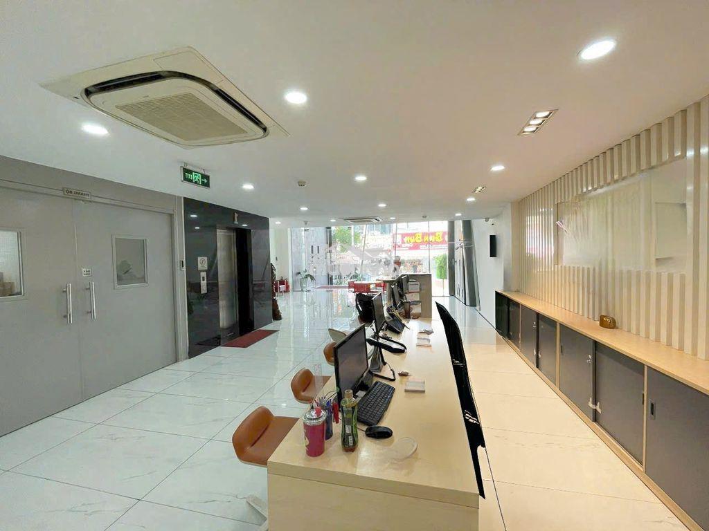 Cho thuê nhà 6m x 20m hầm trệt 5 lầu thang máy pccc - 4