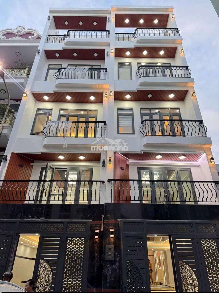 Nhà mới 100% full nội thất 4 x 16 có 5pn 5wc sân thượng