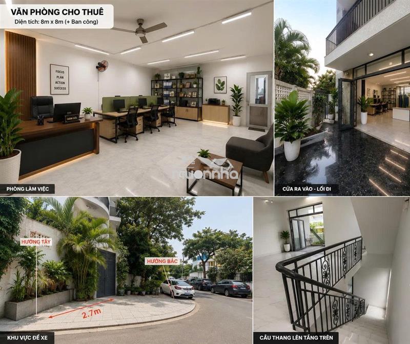 Văn phòng cho thuê villa thủ thiêm mặt tiền 220m2