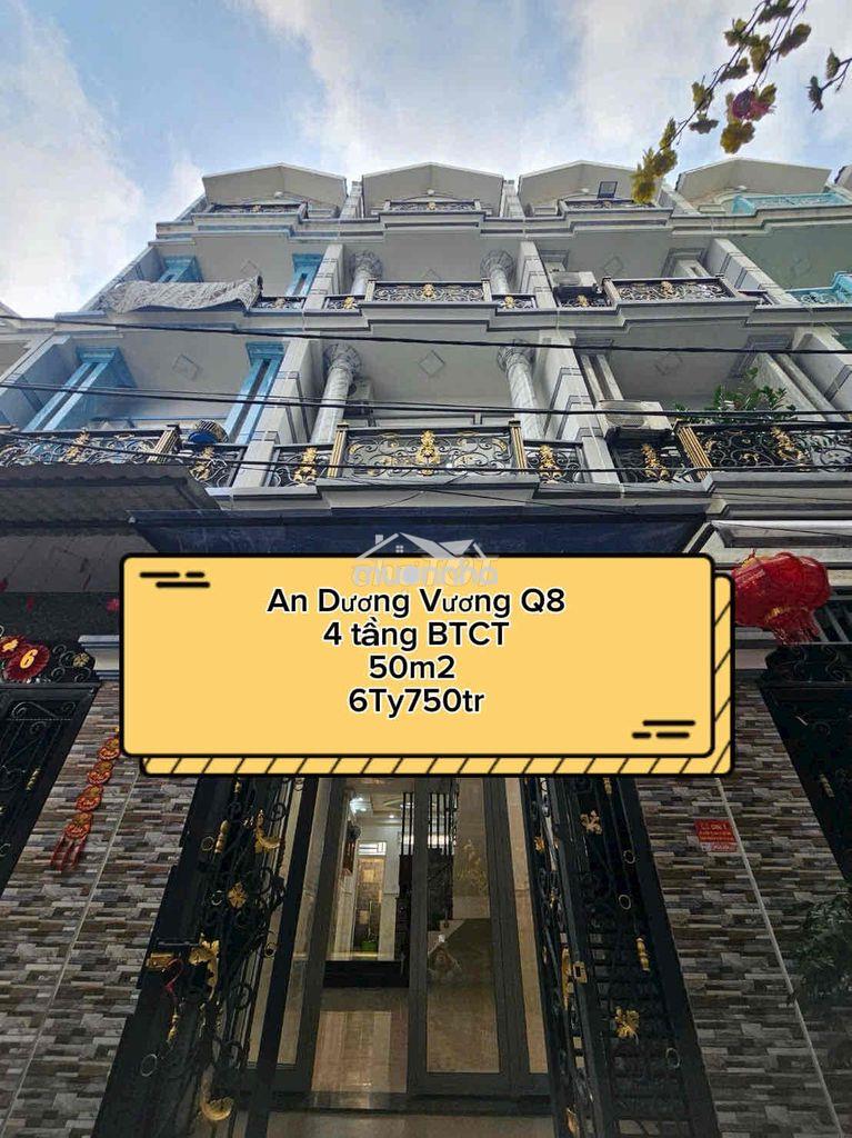 Nhà bán an dương vương 1 trệt 2 lầu st 3.5mx15m 50m2
