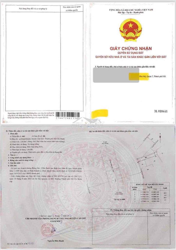 Đất full thổ cư mặt tiền đường rừng sác - cần giờ - 3