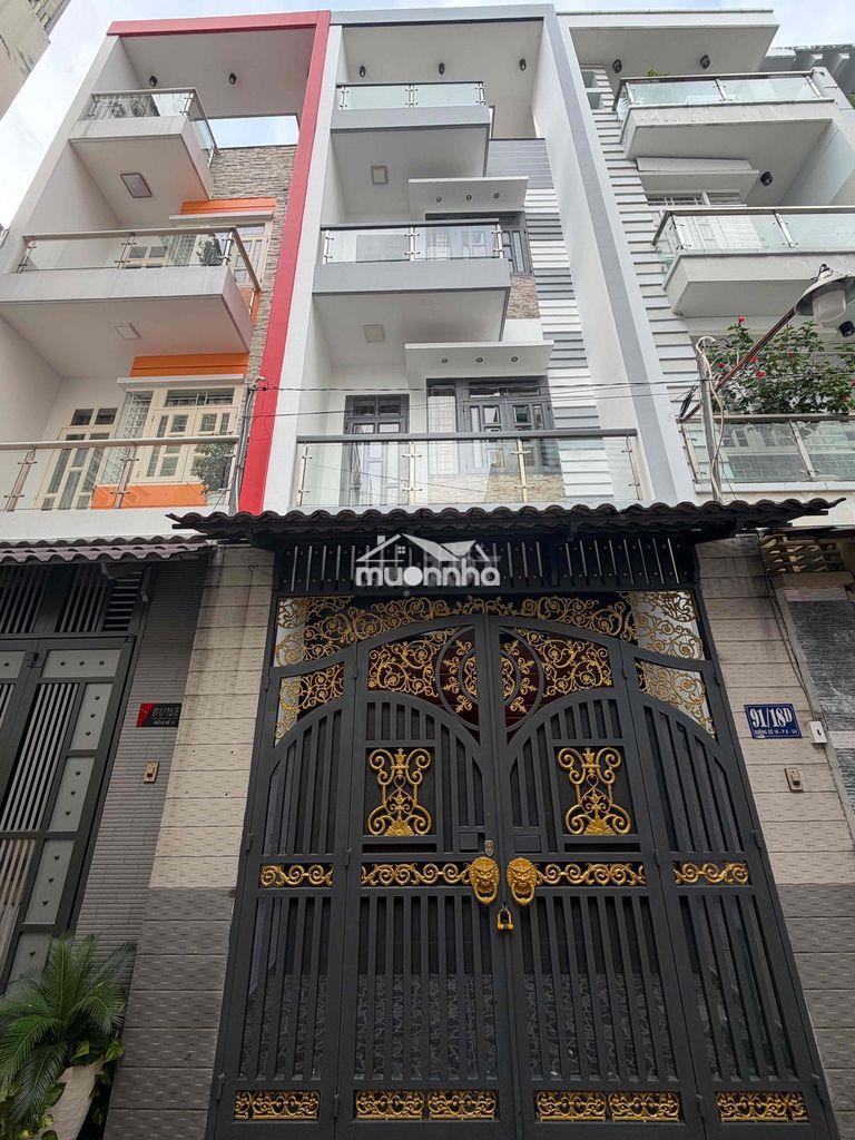 Bán nhà hẻm 6m quang trung p8 4x16m, 5pn, 5wc 4 tầng, 7,2 tỷ