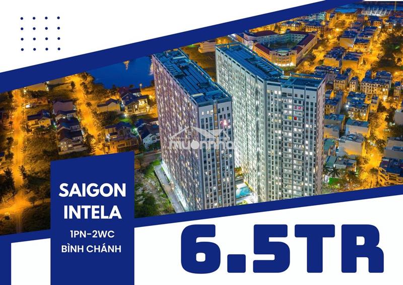 Saigon intela -1pn 2wc- 55m2- giá 6.5tr - full nội thất 