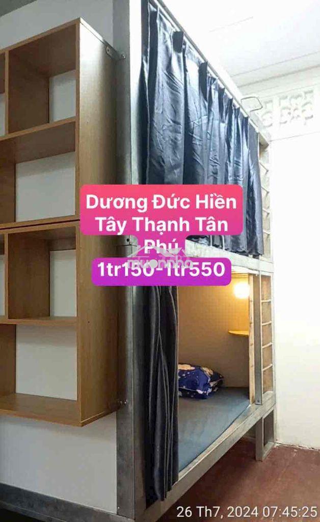 Ký túc xá giá rẻ đi bộ sang đh công thương tân phú chỉ từ 1tr - 2