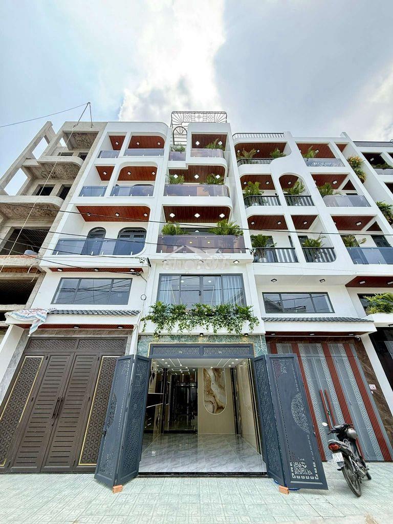 Nhà 4m x 20m. 4 tầng có thang máy 1/ hẻm nhựa 8m trần thị cờ