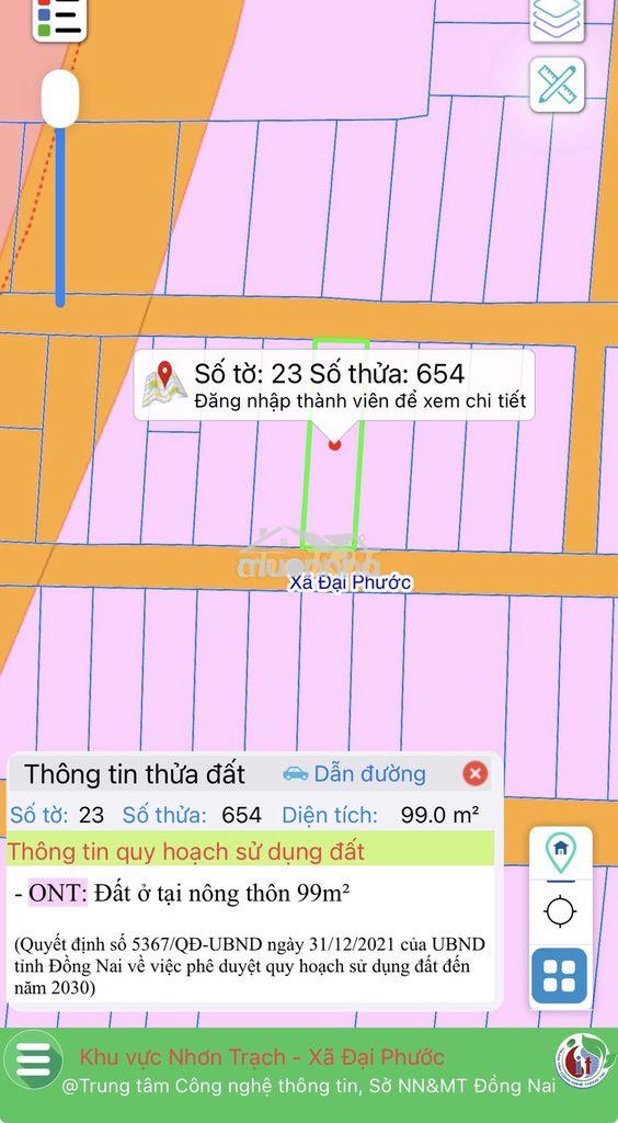 Bán đất phú đông 99m2 đường trước, sau 5m