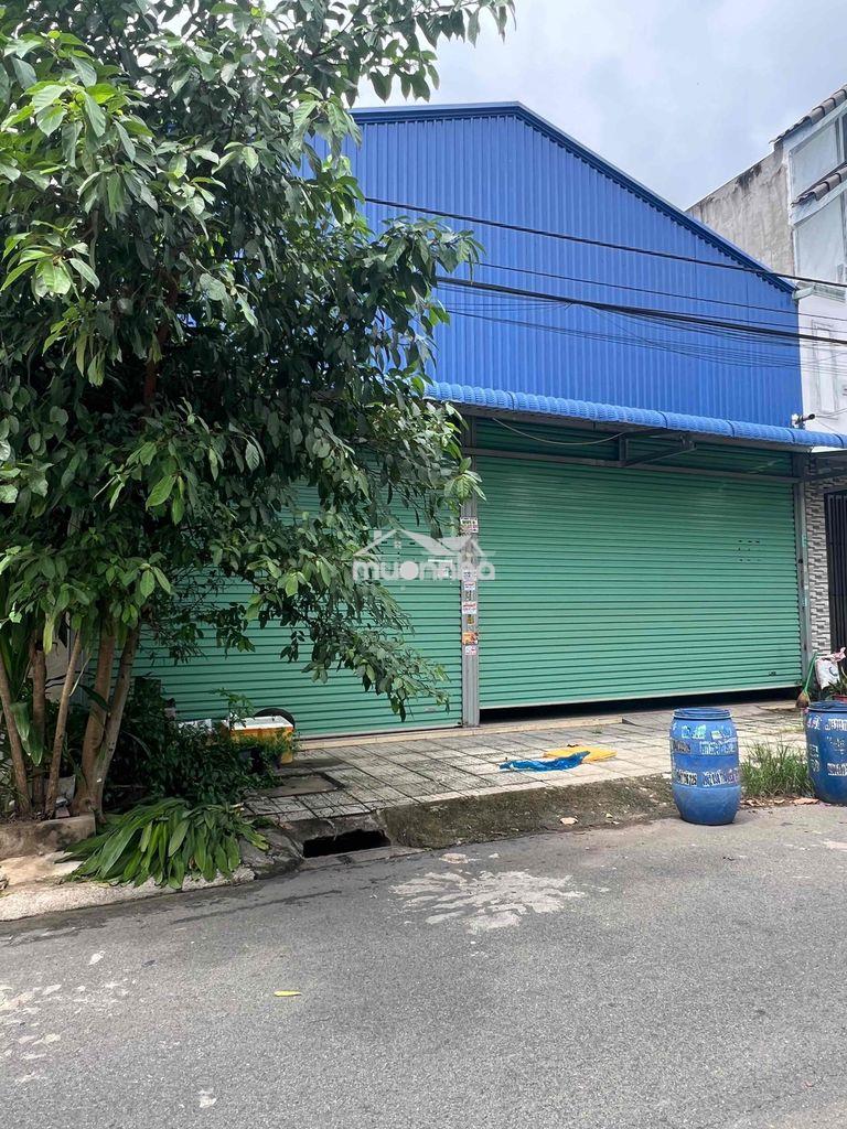Cho thuê kho khu dân cư rạch bắp, an điền. dt 10x25m, kho xây hết đất