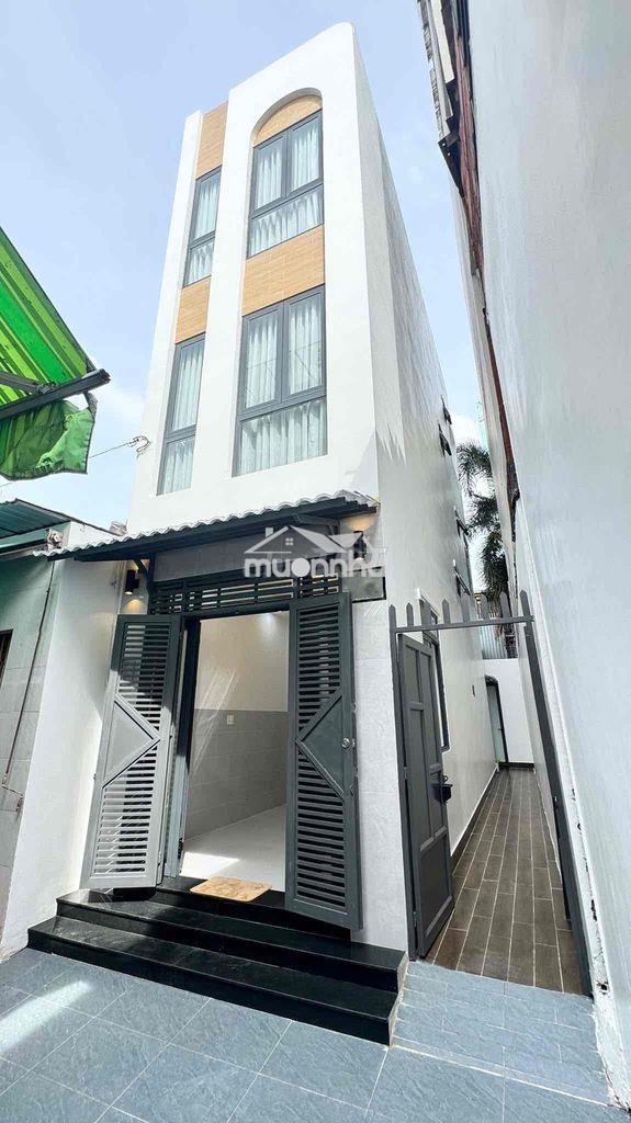 Nhà mới 3.1x14m 1 trệt 2 lầu st 3pn 3wc hẻm / lý thánh tông