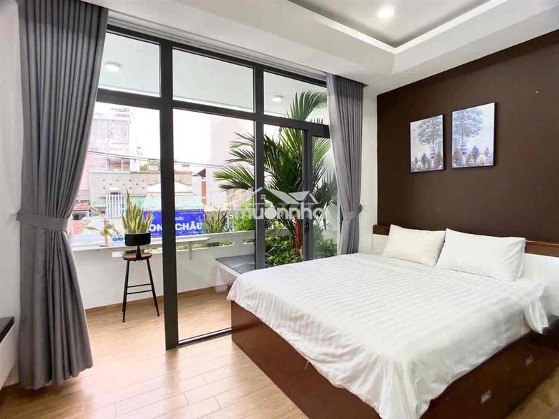 Cho thuê căn hộ 1pn tách bếp - có ban công - rộng 35m2 - hoàng sa q3