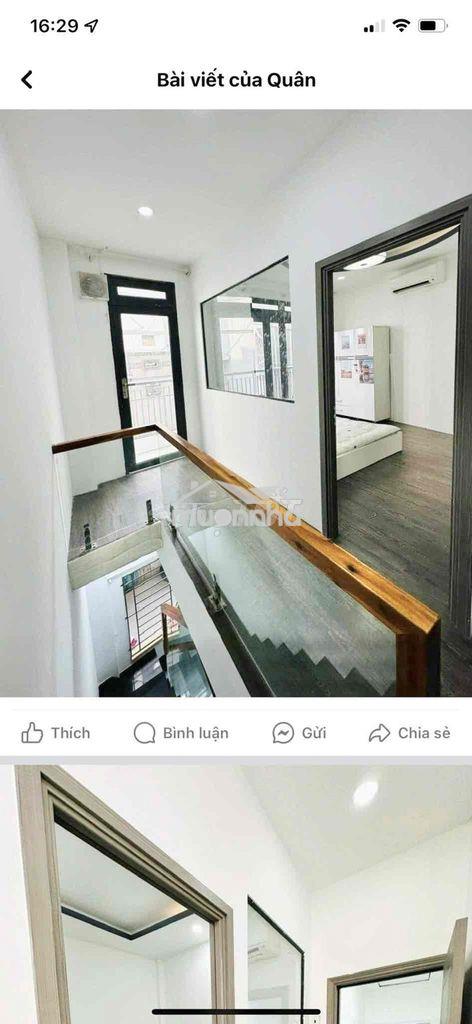 Nhà mới 1 lầu 2 phòng ngủ, 3 máy lạnh, đường cách mạng tháng 8 - 2