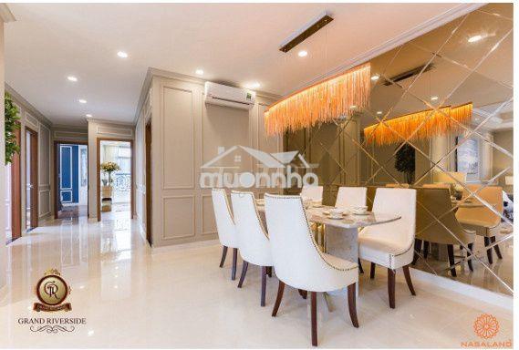 Cho thuê gấp chcc grand riverside q.4.dt:80m2 2pn 2wc full nt