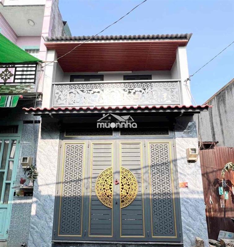 Nhà đẹp 4*12m 3pn hẻm thông 4m 1/ đường đê bao 23 thông ra võ văn vân