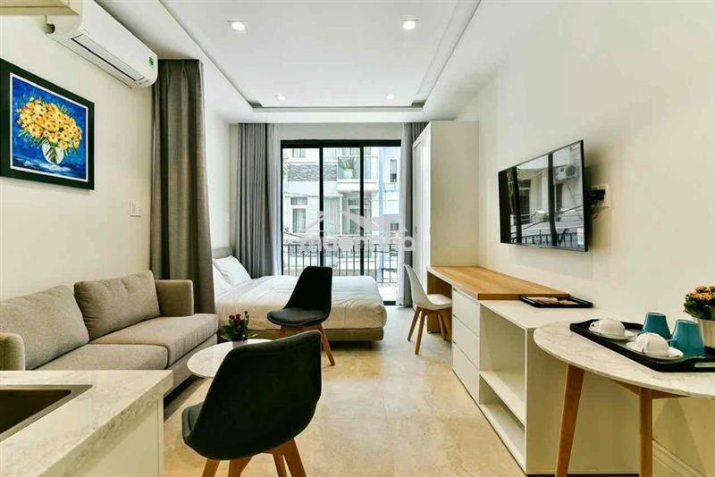 Căn hộ dịch vụ bancol full nội thất giá siêu rẻ ngay etown cộng hoà