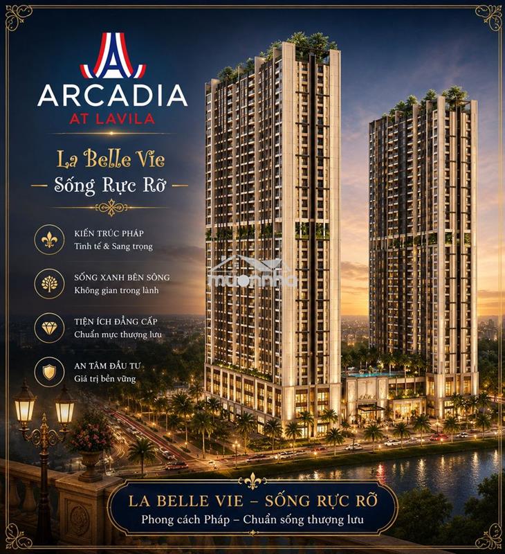 Nhận tư vấn dự án arcadia tại lavila kiến á - giá rumor 8x triệu/m2