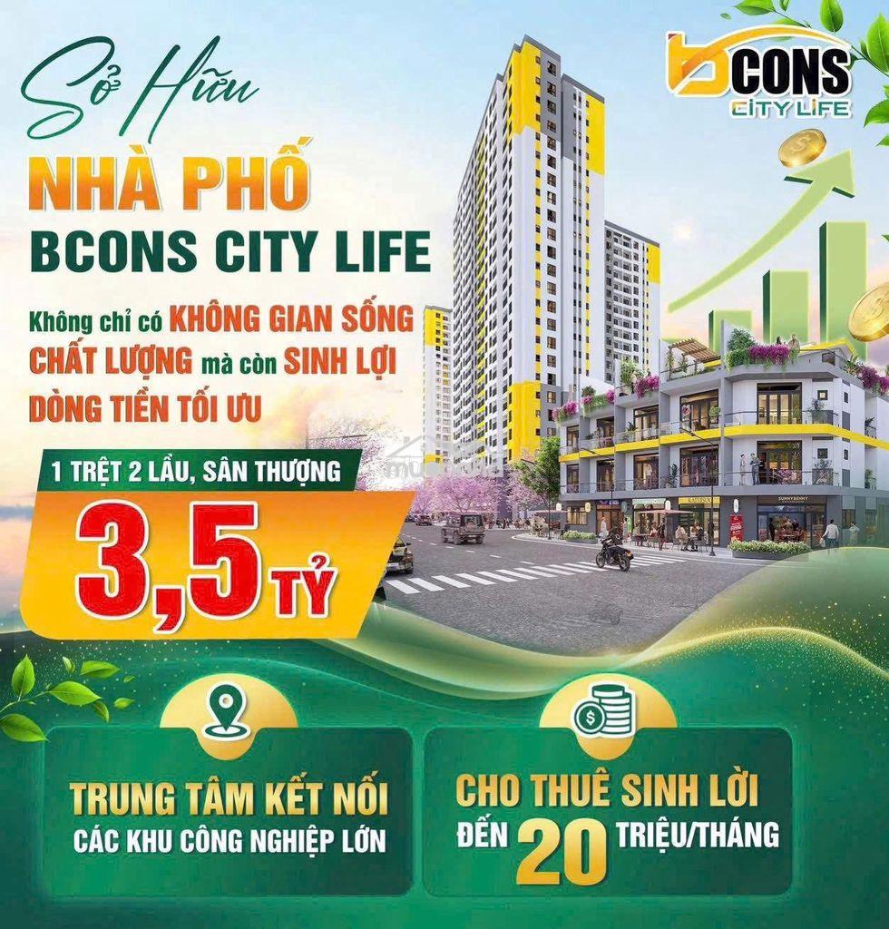 Nhà phố bcons city life chỉ với giá 3,5 tỷ ( 1 trệt 2 lầu ) - 3