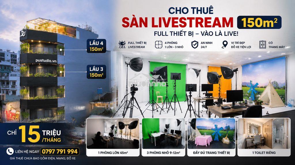 Cho thuê sàn livestream 150m² – full thiết bị, vào là live! - 2