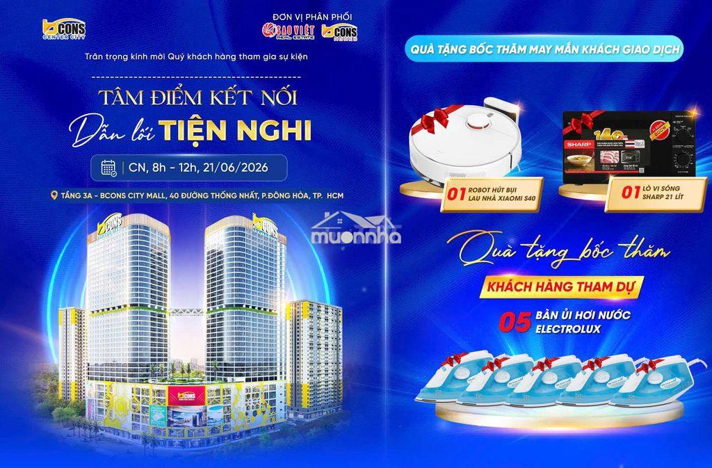 🌹 Oanh an cư 🌹shophouse mặt tiền bcons center city_ chỉ 55 tr/m2 - 3