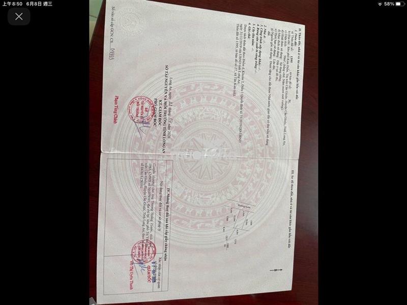 Đất bán gấp thổ cư thị trấn cần giuộc giá rẻ sổ hồng riêng