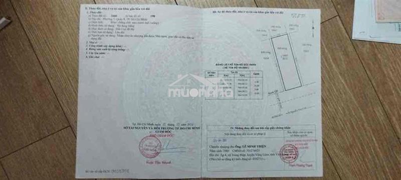Bán lo dat kdc chợ bình điền p7q8