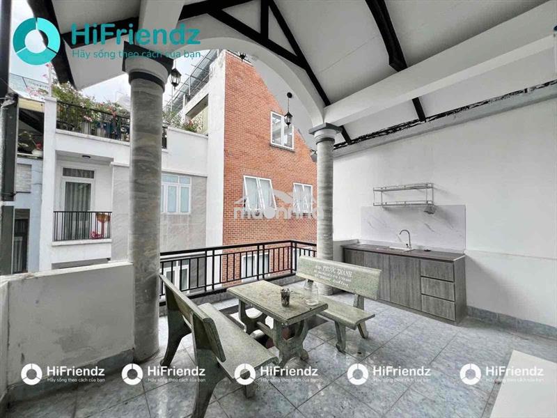 Cho thuê căn 1 phòng ngủ sân vườn tách bếp khu bảy hiền - tân bình