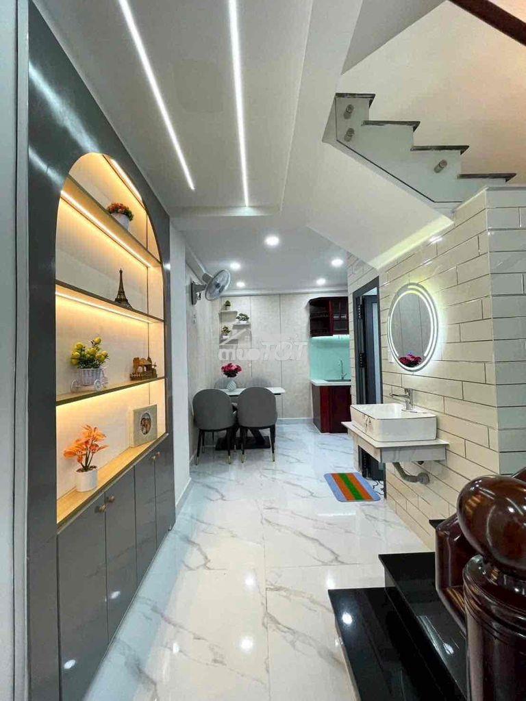 Nhà 4tầng đẹp lung linh hẻm ôtô ngay mt nguyển văn khối p8 gò vấp 6tỷ4 - 4