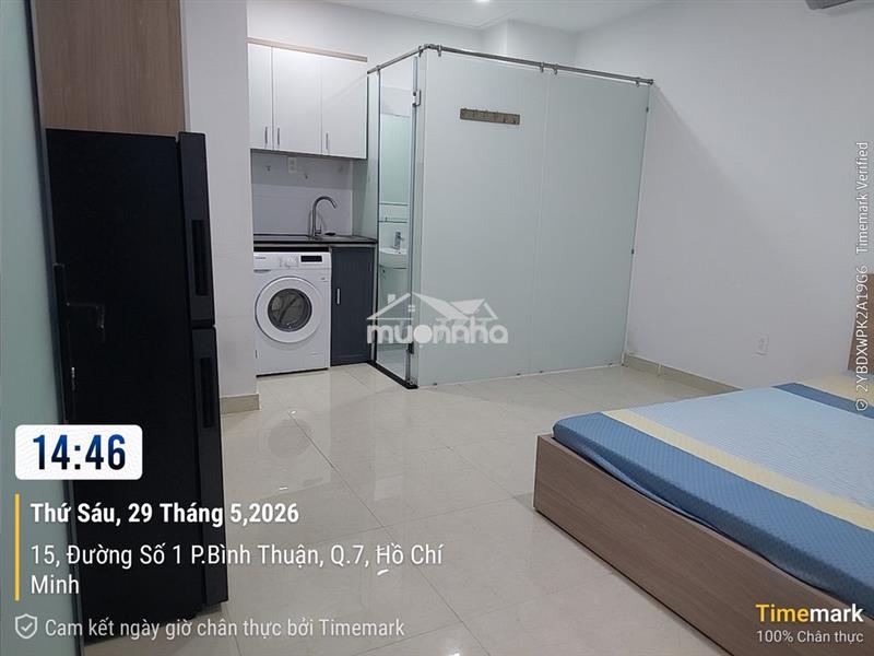 Phòng trọ dt 20m2 đường số 1 lý phục man, p. tân thuận (mới), tphcm