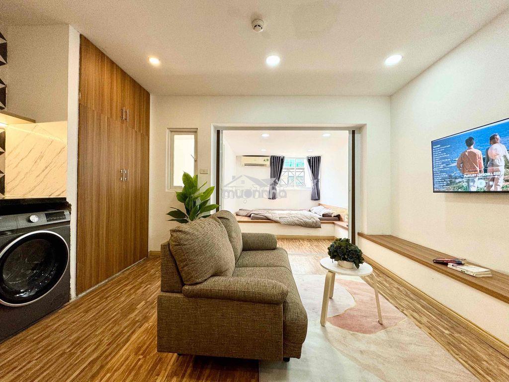 (Chính chủ) cho thuê căn hộ 1 phòng ngủ 50m2, ban công, máy giặt riêng - 4