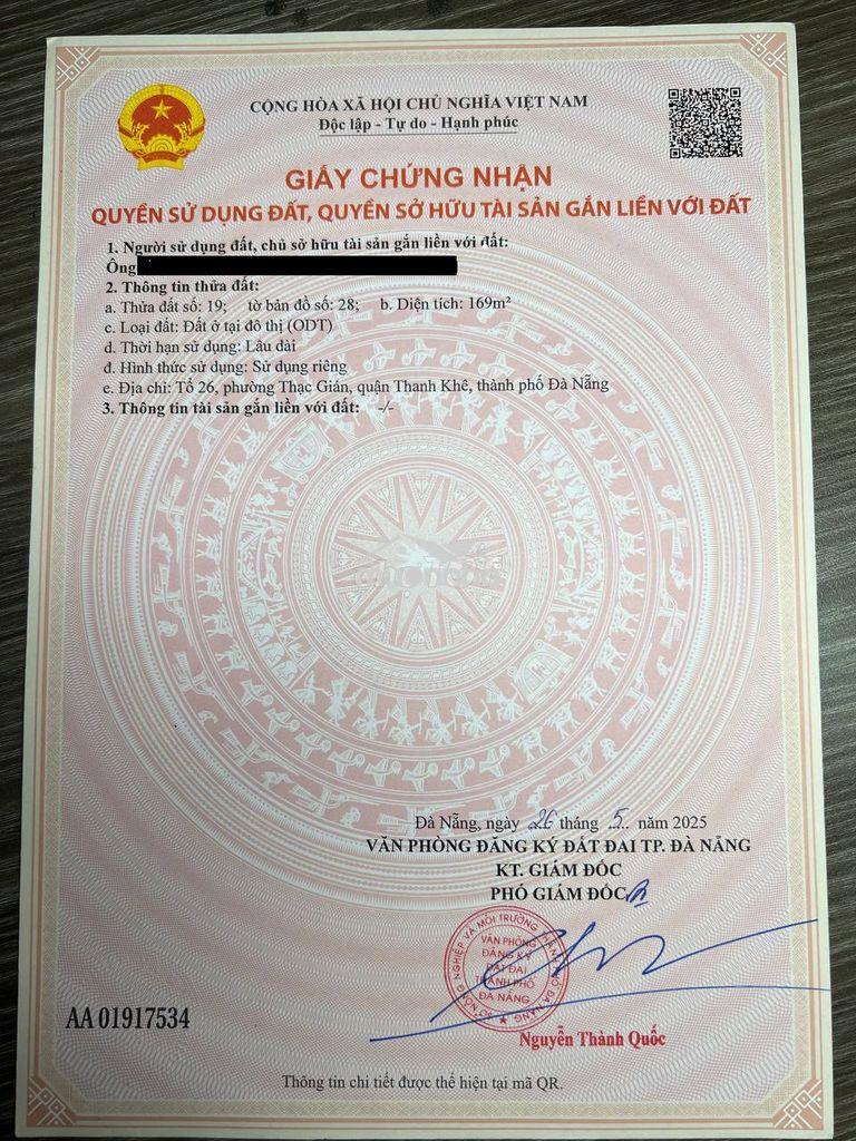 Bán lô đất xây căn hộ tạo dòng tiền đều hàng tháng. trung tâm đà nẵng