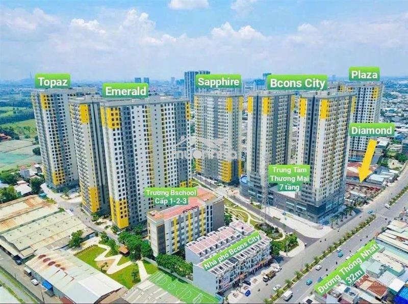 Bán căn hộ bcons city. dt: 53m2 giá 2,32 tỷ, nhận nhà ở ngay