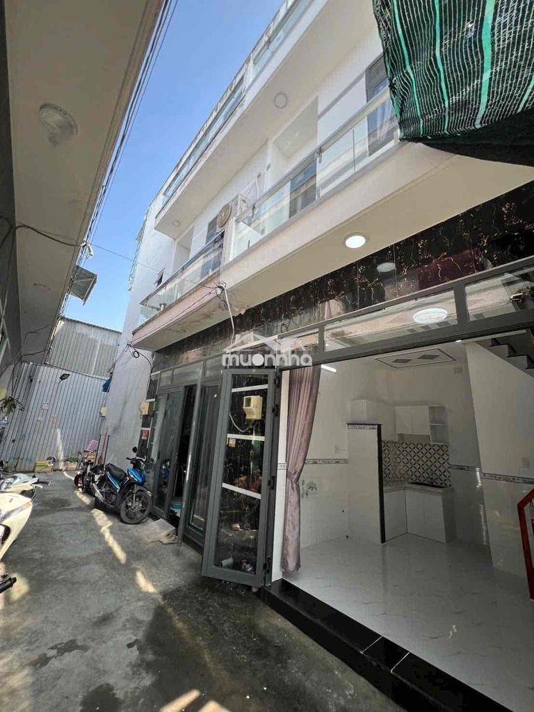 Nhà đúc kiên cố 2 lầu có sổ hồng xem nhà tại đường nguyễn bình nhà bè