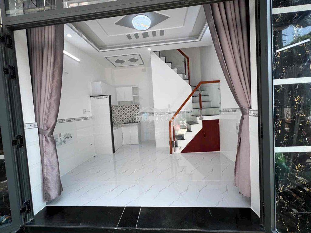 Nhà đúc kiên cố 2 lầu có sổ hồng xem nhà tại đường nguyễn bình nhà bè - 2