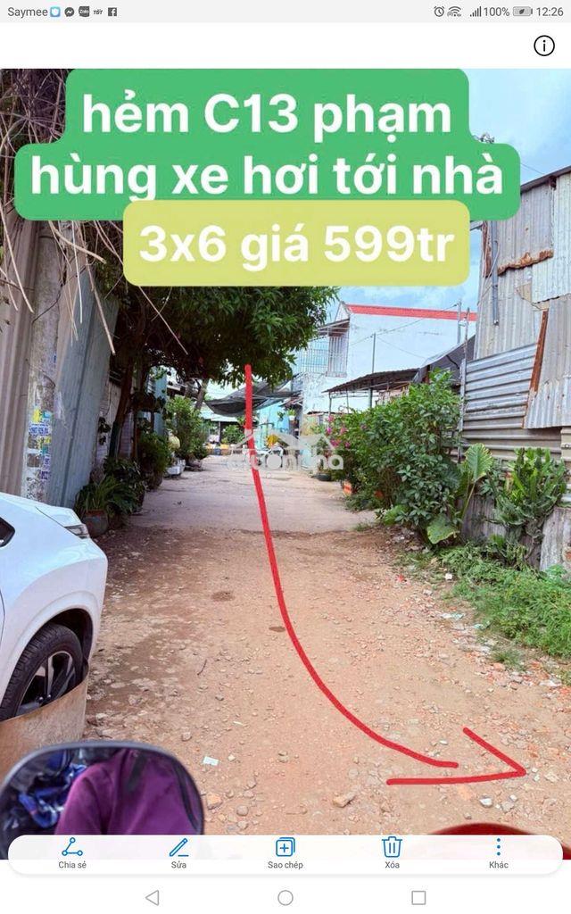 Bán nhà cấp 4 18m2 mới đẹp hẻm to c13 phạm hùng gần jdc trung sơn - 4