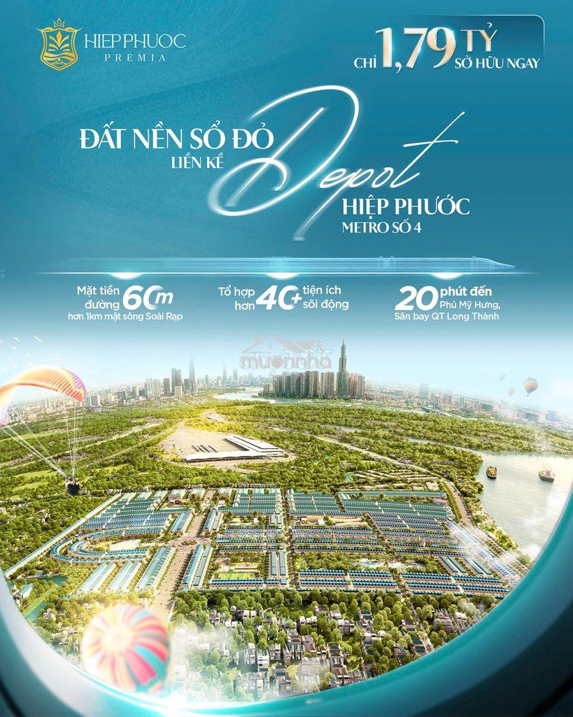 Chỉ 500tr sở hữu ngay đất nền dự án hiệp phước 80m2 view sông cực đẹp - 2