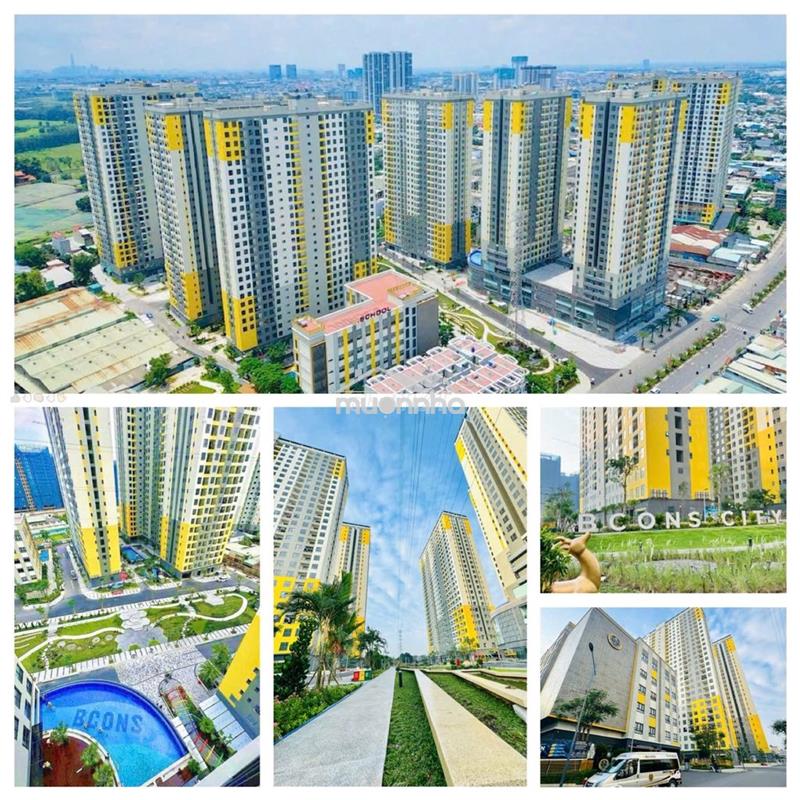 Chung cư bcons 2pn 2wc ngay làng đại học, mới 100% giá chỉ 6tr2