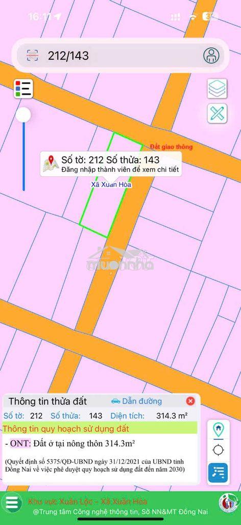Chính chủ bán gấp lô góc 2 mặt tiền 314m2 - sẵn nhà - ngay ngã tư - 3