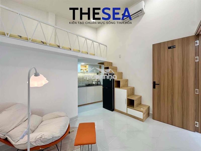 Cho thuê phòng duplex mới tinh full nội thất gác cao 2m gần lotte mar