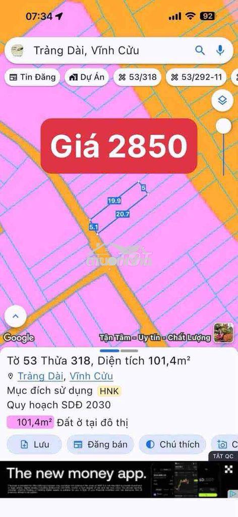 Bán lô đất sổ riêng thổ cư dài 45 mét - 2
