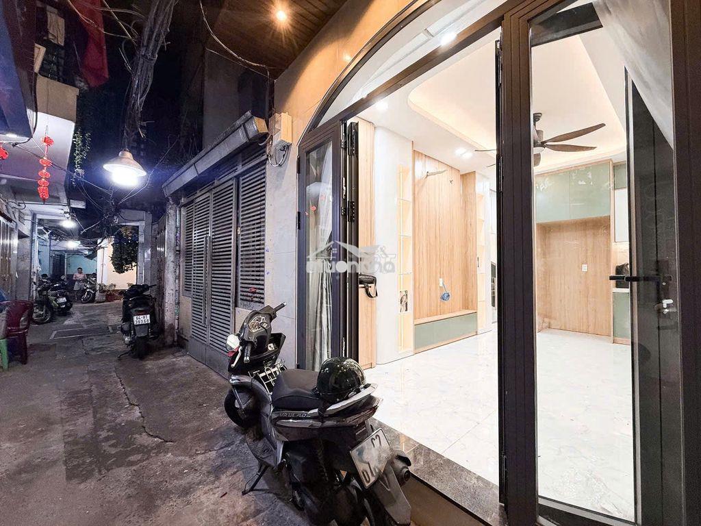 Hẻm võ văn tần, quận 3, dt 37m2, 3 tầng, 2pn, mới, ở liền, 4.95 tỷ - 4