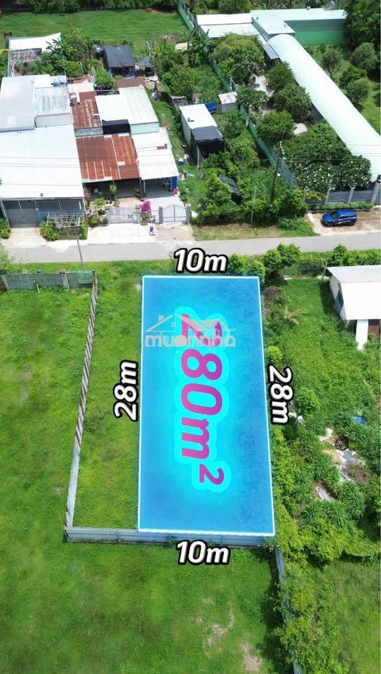 Ở đâu rẻ hơn ở đây nữa đất 280m2 tân an hội ngang 10 dài 28m2