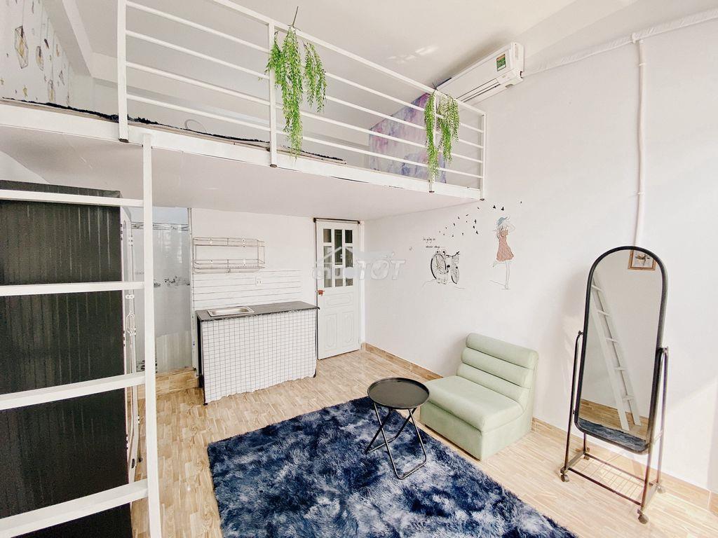 Phòng có gác (duplex) ban công - full nội thất mới keng ngay nttu - 2